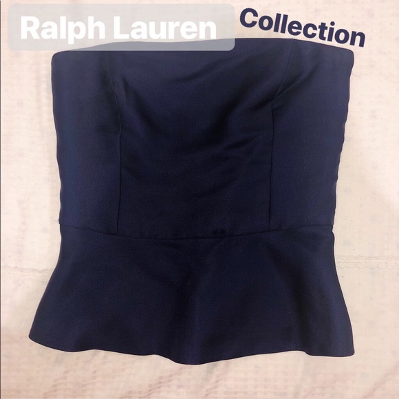 Ralph Lauren Purple Label Tops - Navy strapless top